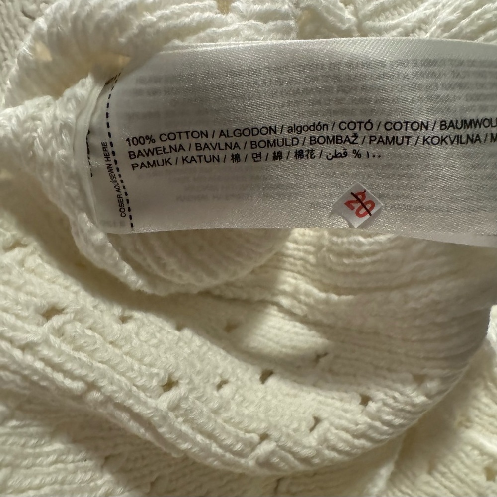 MNG White Crochet Dress US Size 2 - Picture 4 of 6